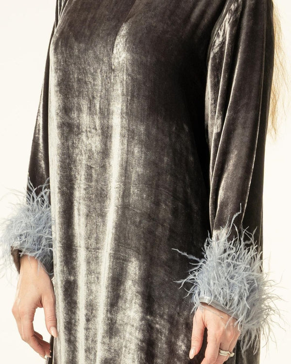 Fur Velvet Gown HVC-0005