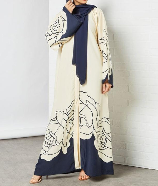 White Rose Abaya HAC-0224