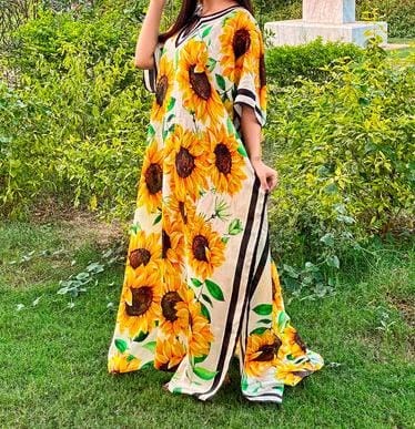 Sunflower  Kaftan  HLK-0207