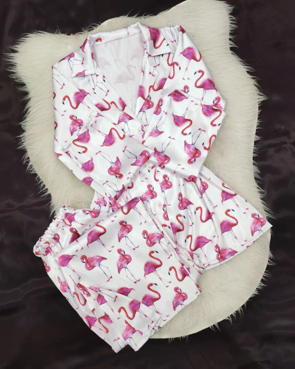 Flamingo Long PJ Set