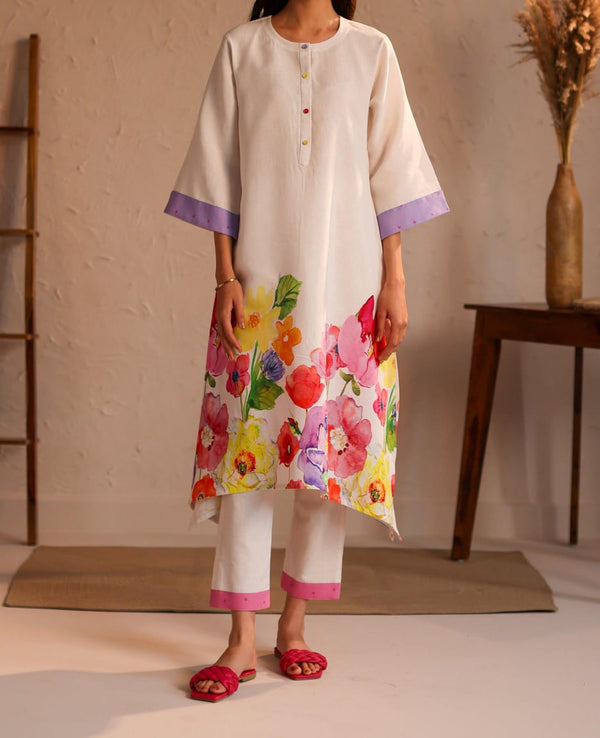 White Florence Kurta Set