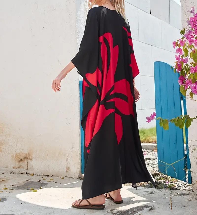 Red & Black Kaftan