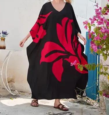 Red & Black Kaftan