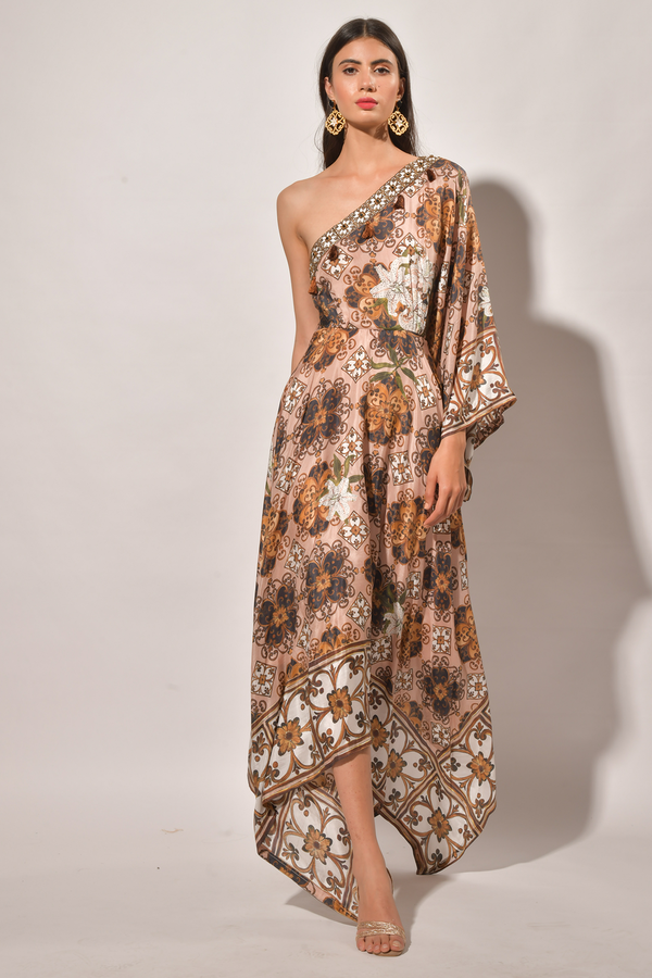 Baroque Floral Dress HWDd-0020