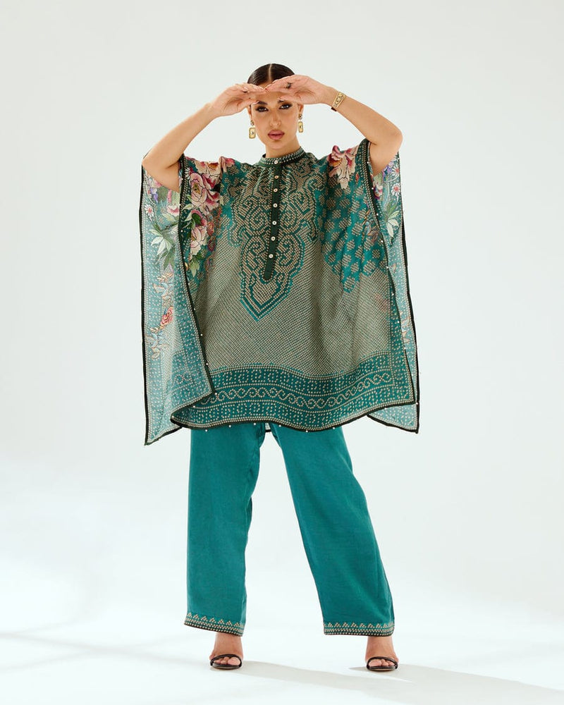 Green Kaftan Set HNC-0002