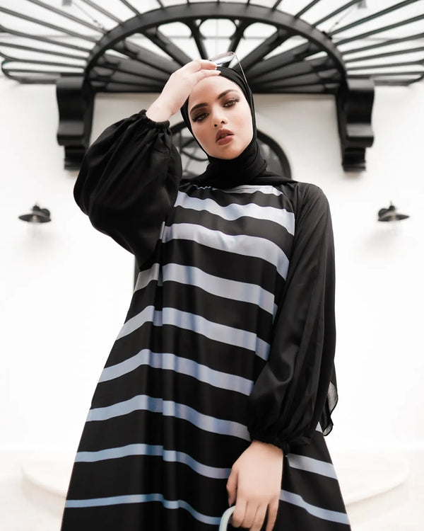 Blue Lines Abaya HAC_0037