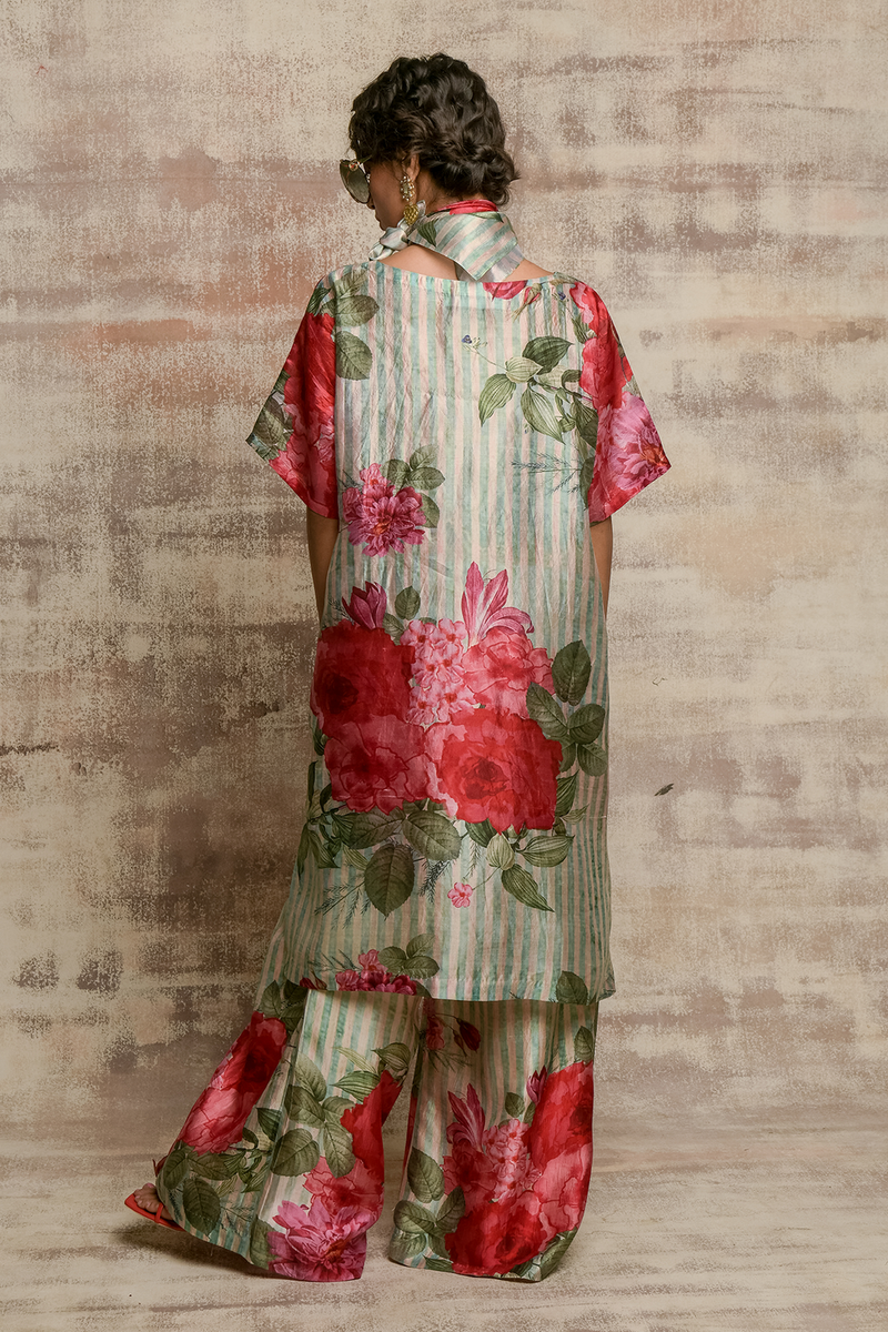 Floral Kurta Kaftan & Palazzo HED-0034