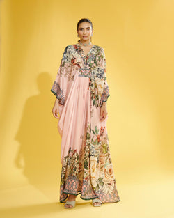 Blush Floral Kaftan HLK-0052