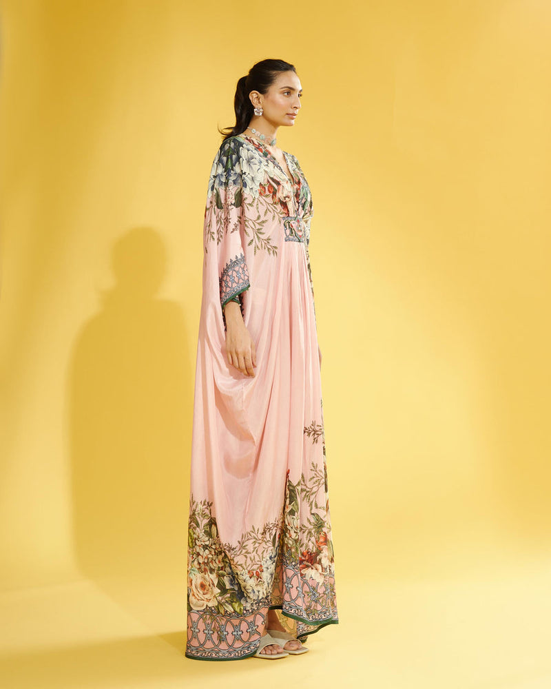 Blush Floral Kaftan HLK-0052