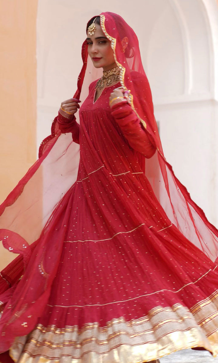 Anarkali Chooridar & Dupatta Set HFD-0008