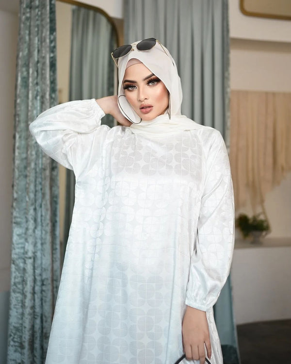 White Silk Kaftan HAC_0173