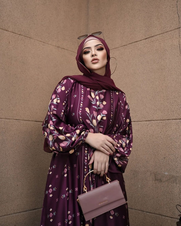 Burgundy Abaya HAC_0042