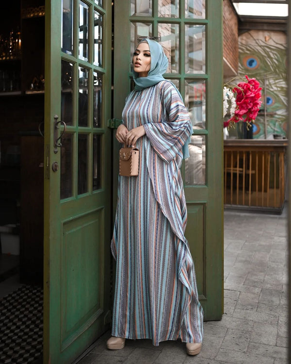 Blue Lines Abaya Kaftan HLK-0075