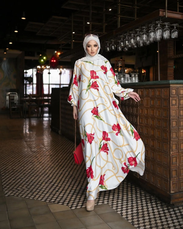 White Chain Abaya HAC_0171