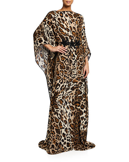 Leopard-Print aftan with Embroidered Patch HLK-0178