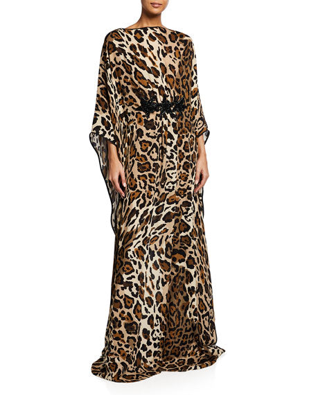 Leopard-Print aftan with Embroidered Patch HLK-0178