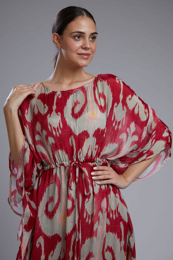 Pink Off-white Kaftan HLK-0024