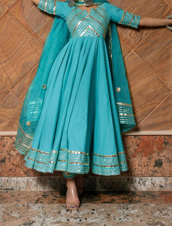 Inayat Blue Anarkali