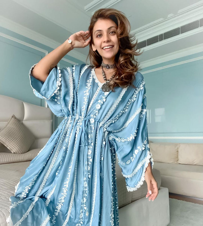 Silk Long Kaftan HLK-0195