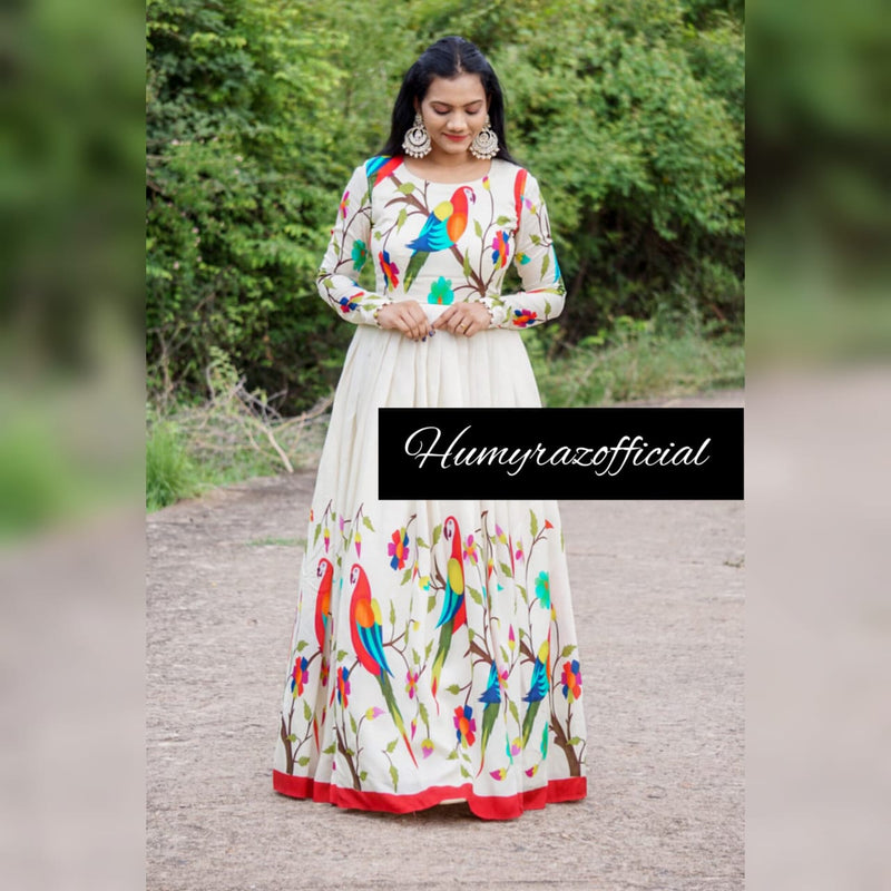 Parrot Long Maxi Dress HLF-0003