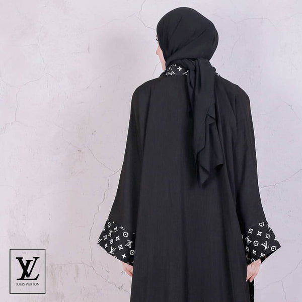 Black Lv Abaya HAC-0030