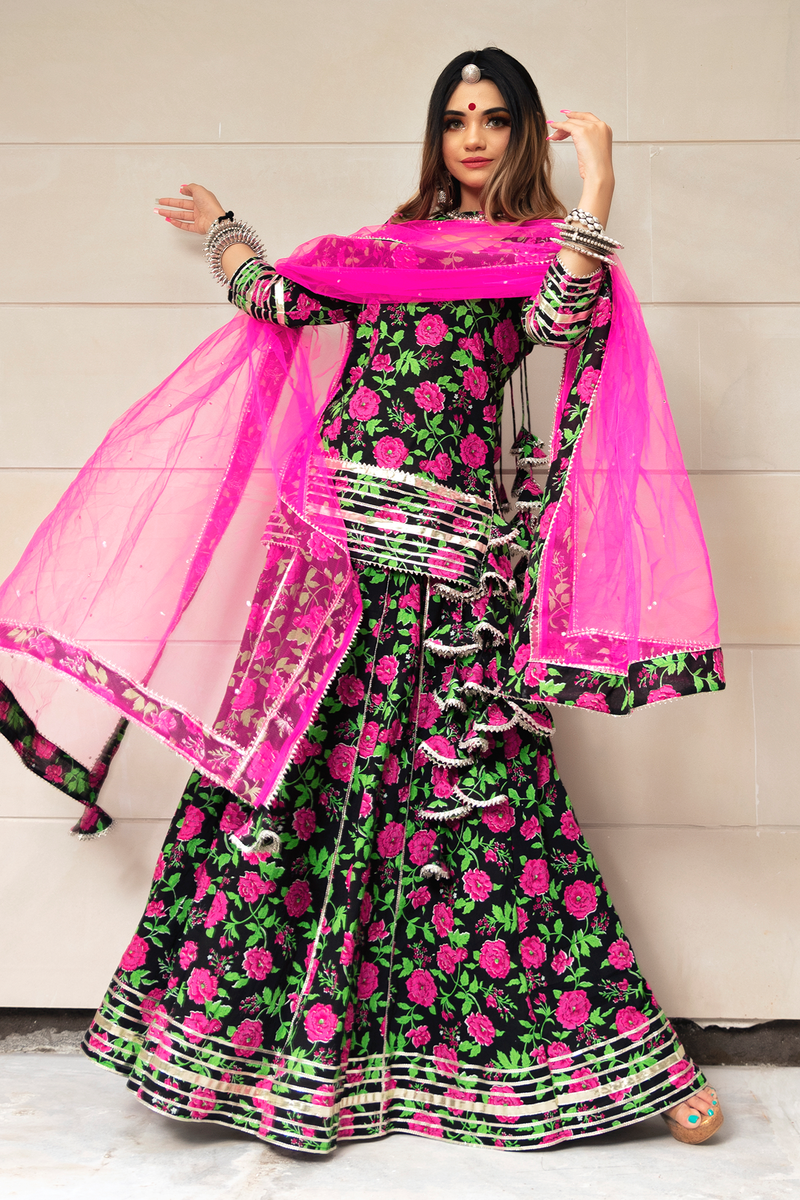 Lawn Lehnga Choli HLE-0007