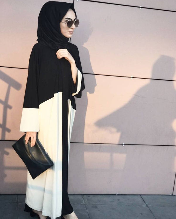 Black & White Abaya HAC-0011