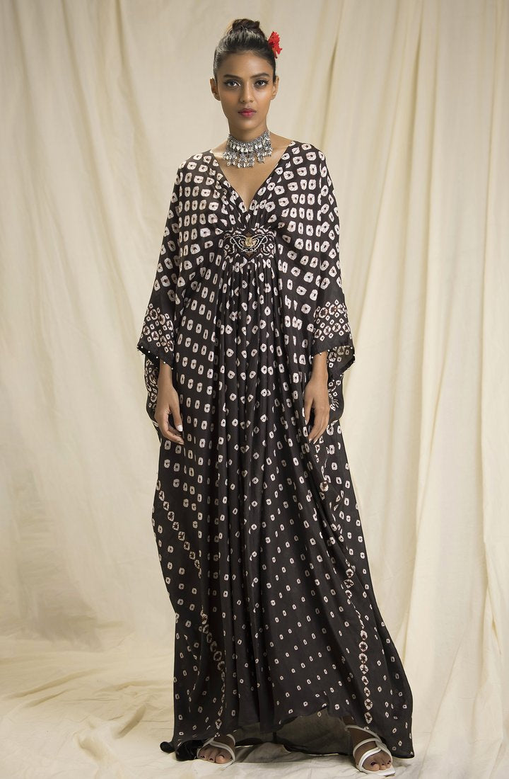 Bandhani Long Kaftan HFD-0010