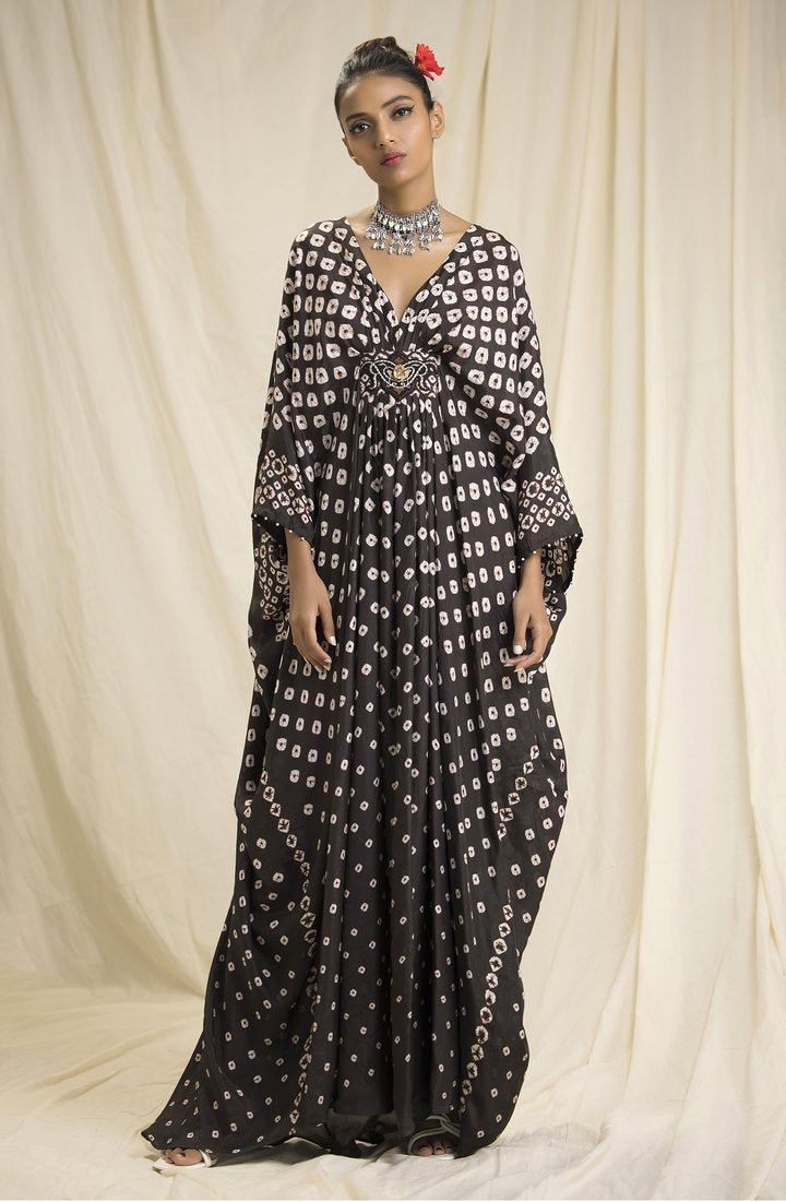 Bandhani Long Kaftan HFD-0010