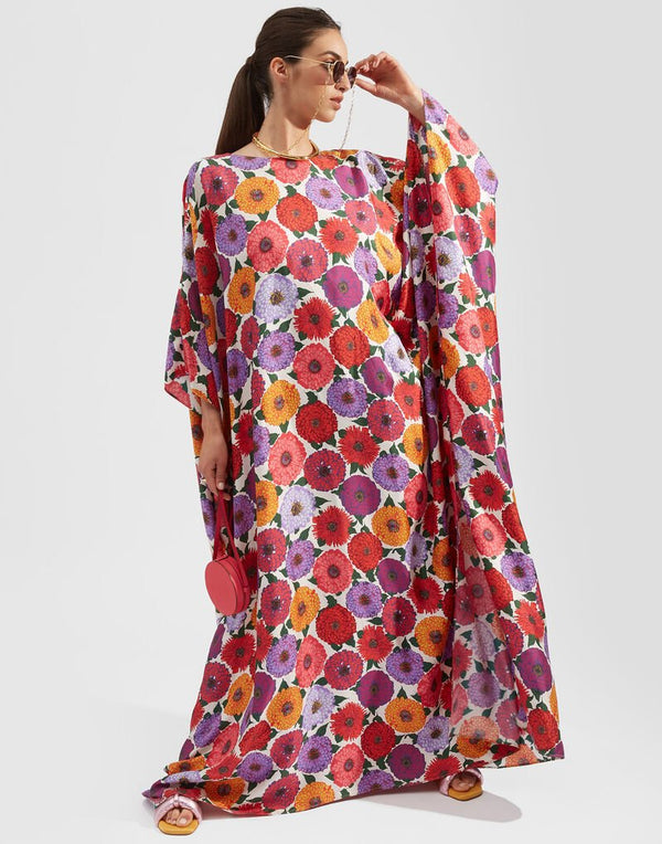 Floral Print Kaftan HLK-0101