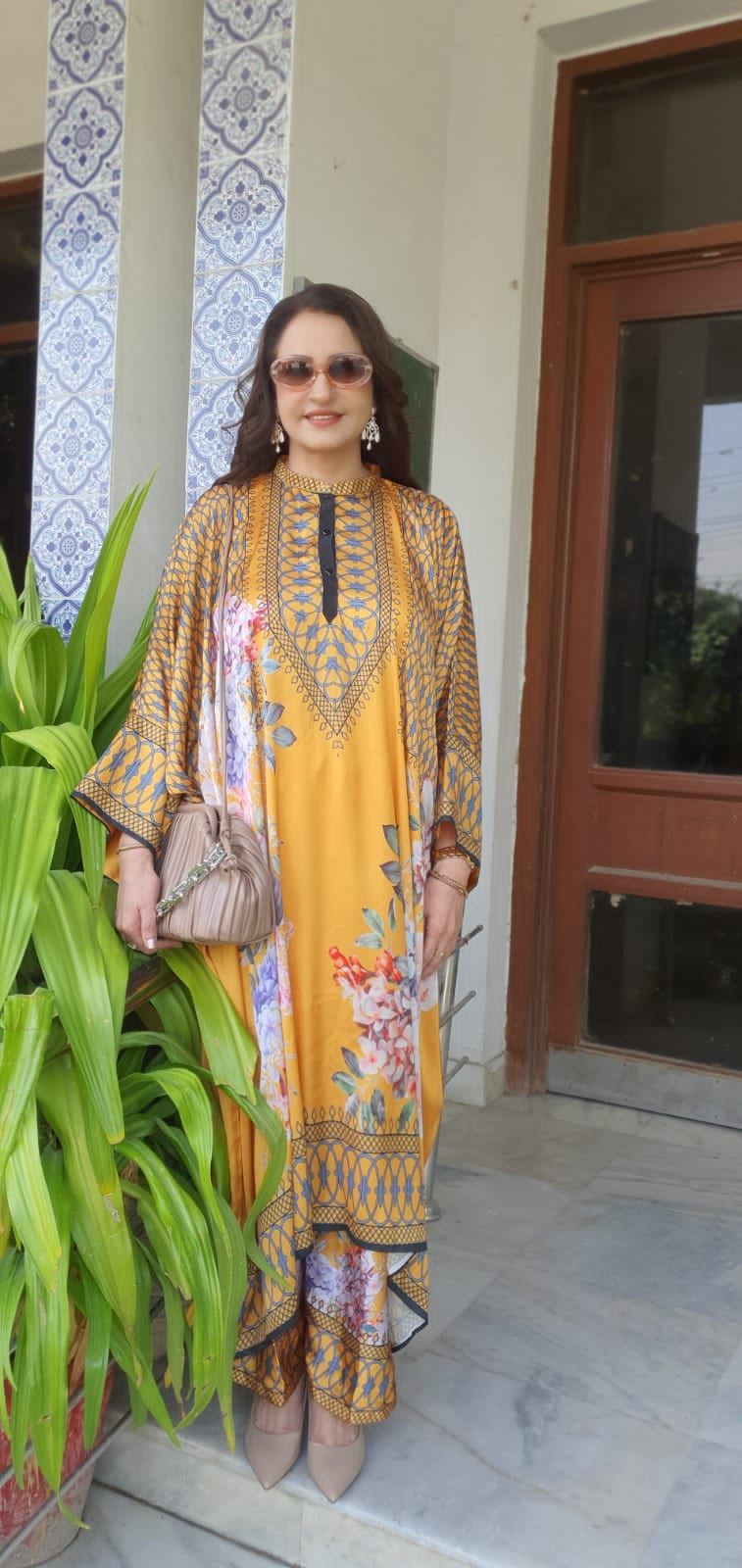 Mustard Kaftan Set HCW-003