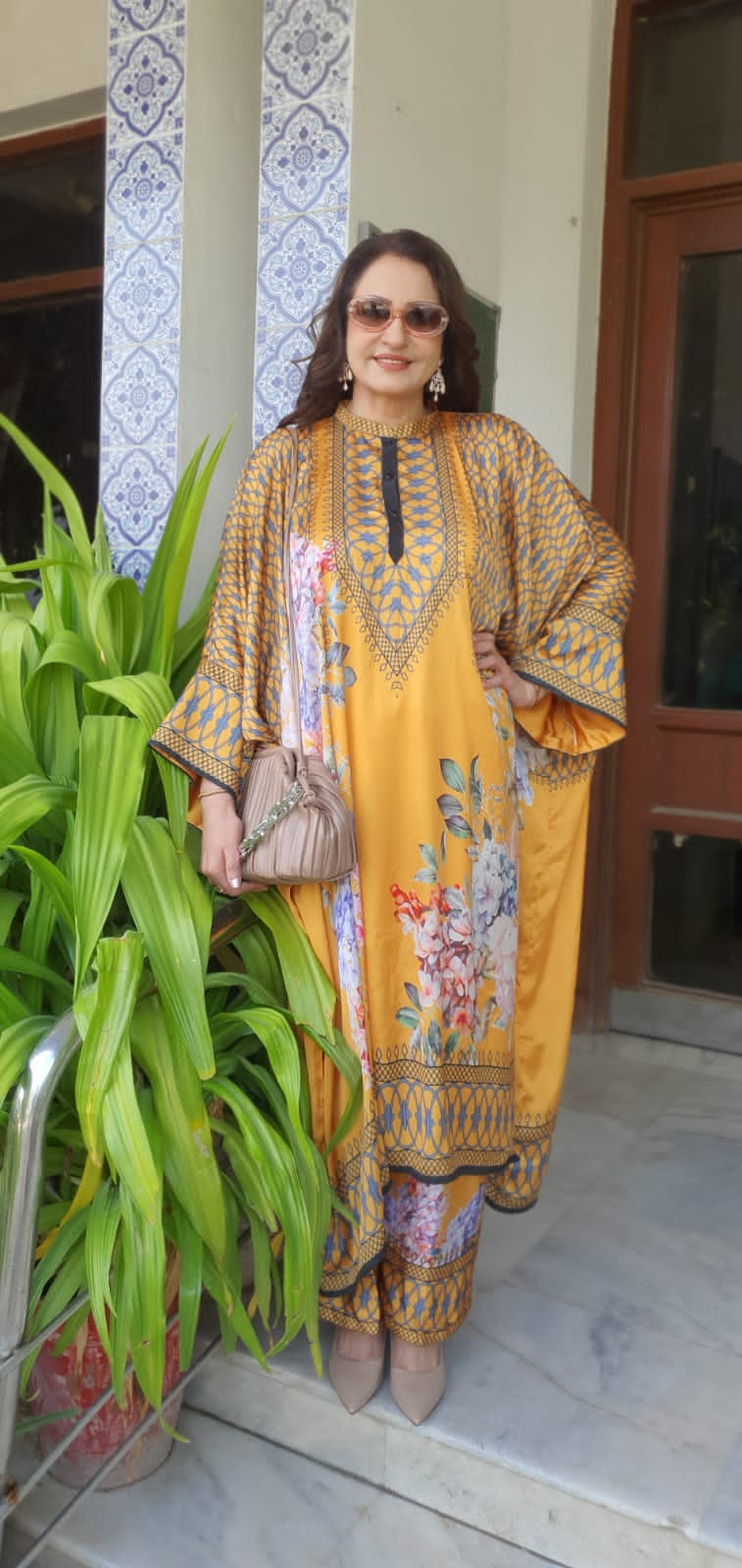 Mustard Kaftan Set HCW-003