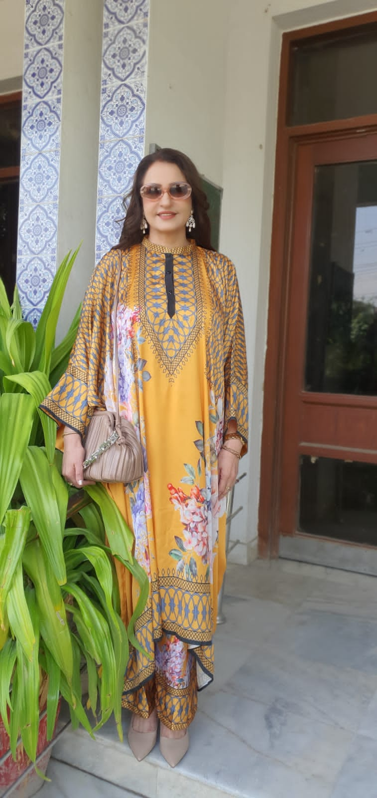 Mustard Kaftan Set HCW-003