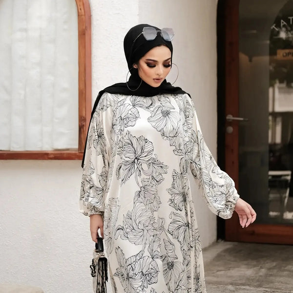 Black & White Abaya HAC-0012