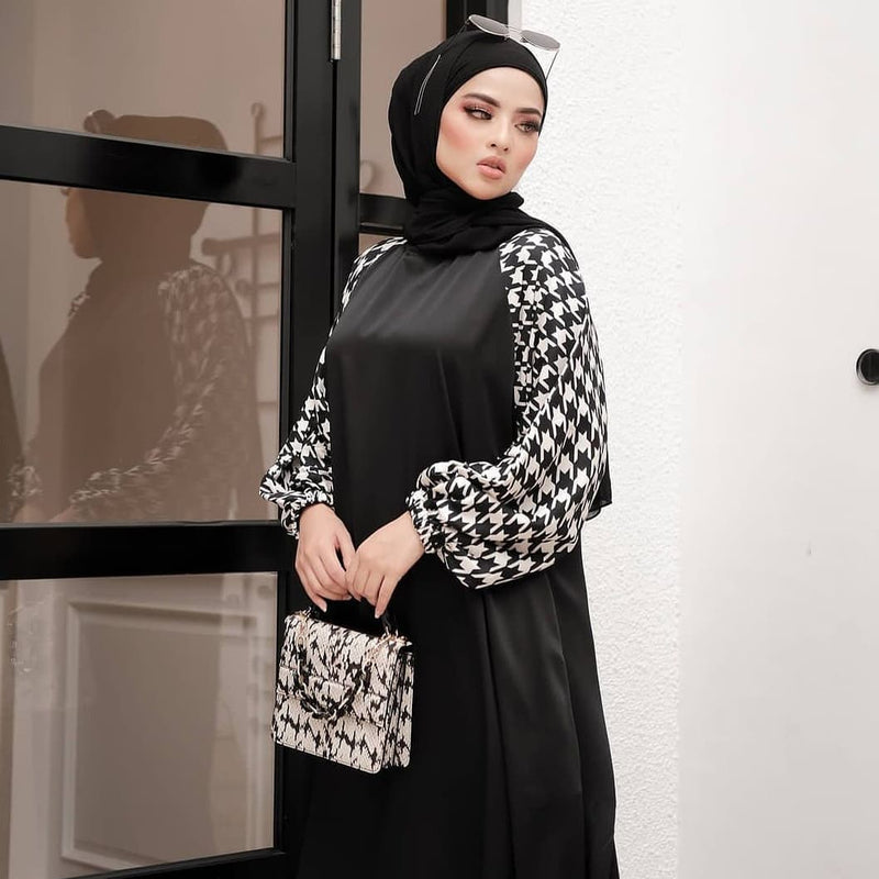 Black & White Abaya HAC-0014