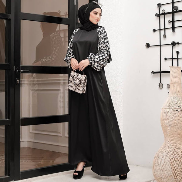 Black & White Abaya HAC-0014