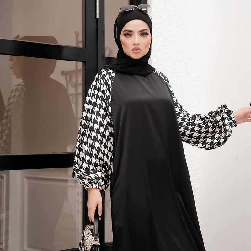 Black & White Abaya HAC-0014