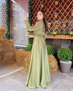 Silk Gown HLF-0036