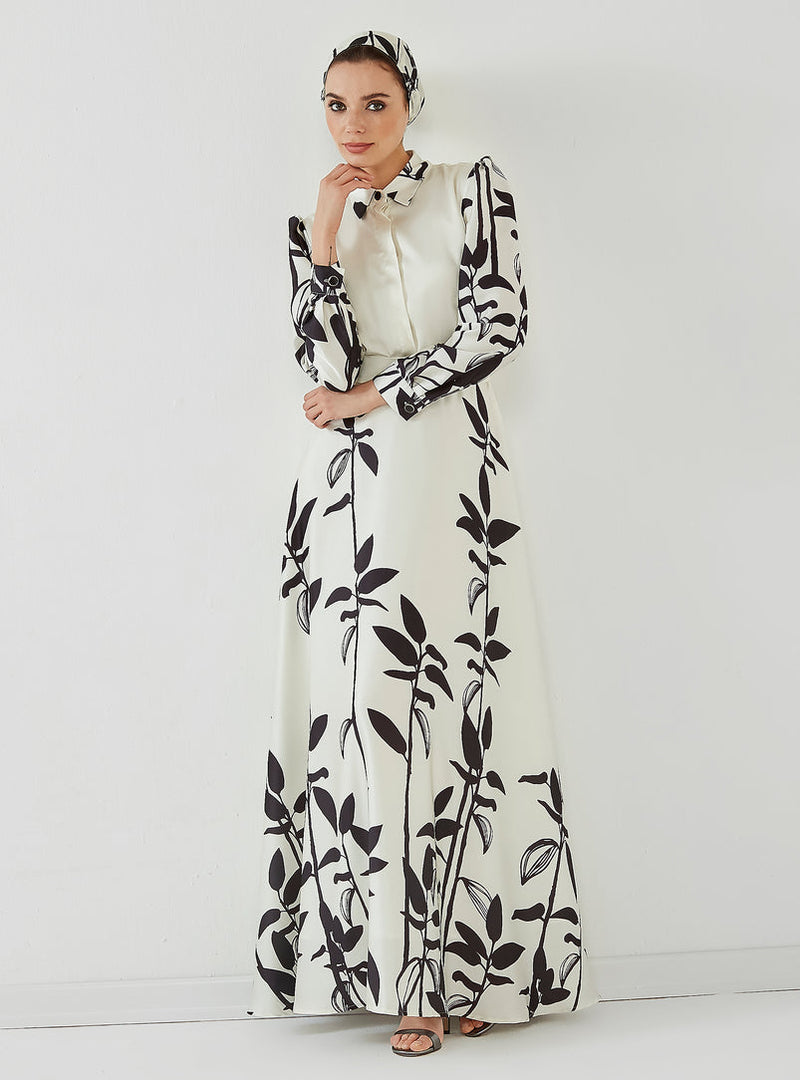 Black & White Abaya HAC-0013