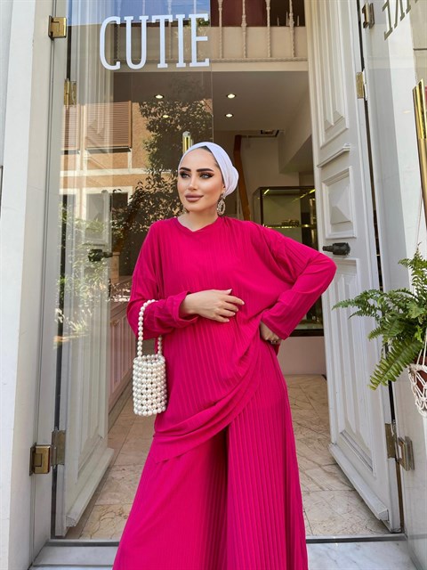 Pink Pleated Set HAC_0137